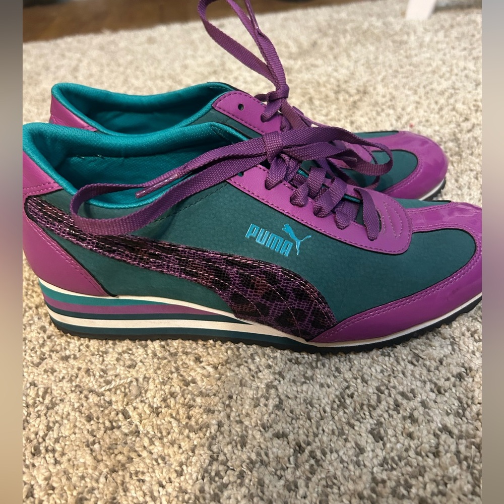 Puma Purple Teal Women's Sneakers - Picture 3 of 8